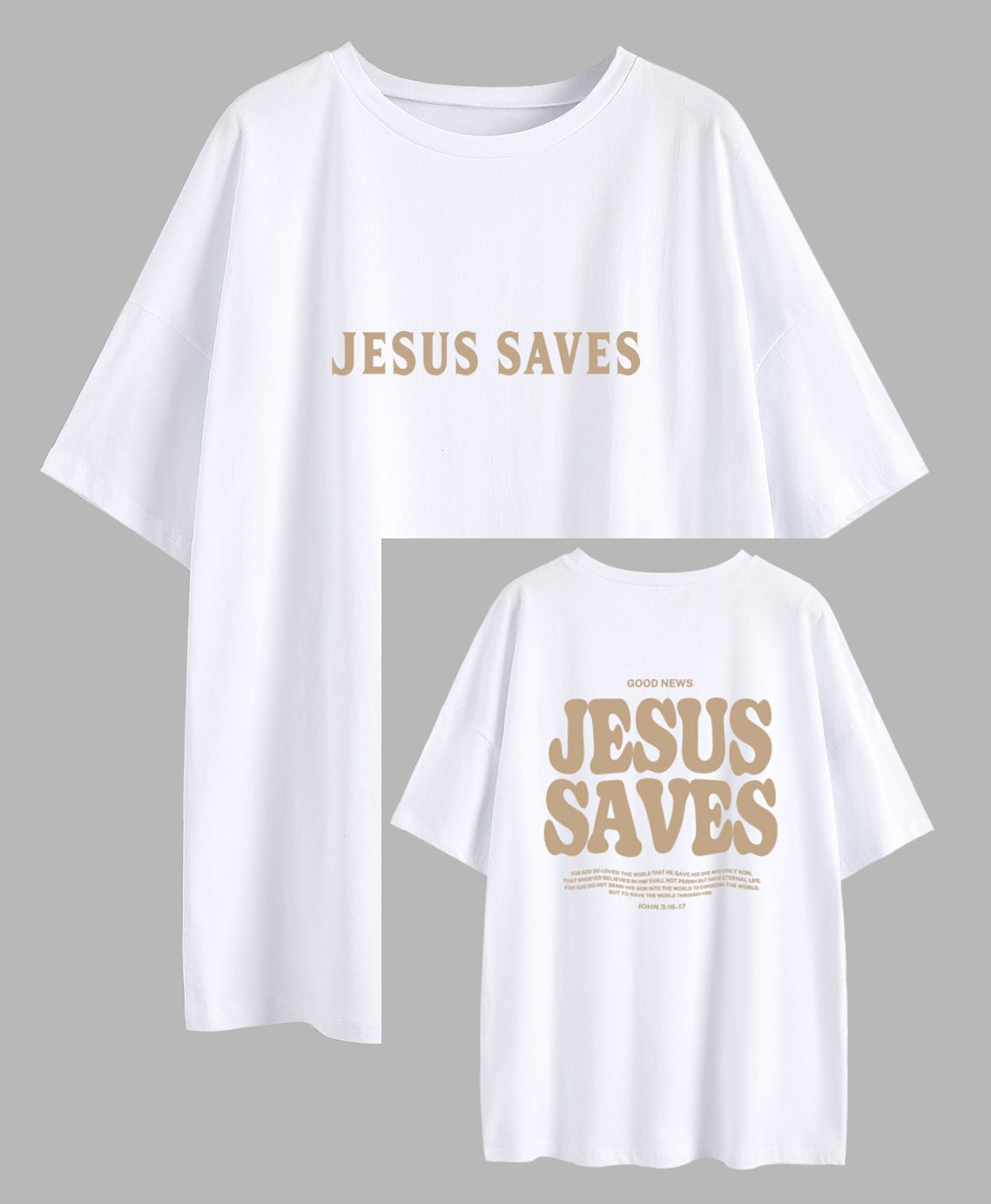 Jesus Saves Oversized T-Shirt